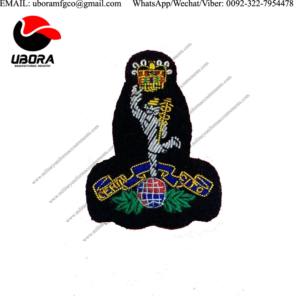 Bullion Patches BRITISH ARMY ROYAL SIGNALS EMBROIDERED BULLION AND WIRE OFFICERS CAP BADGE blazer 